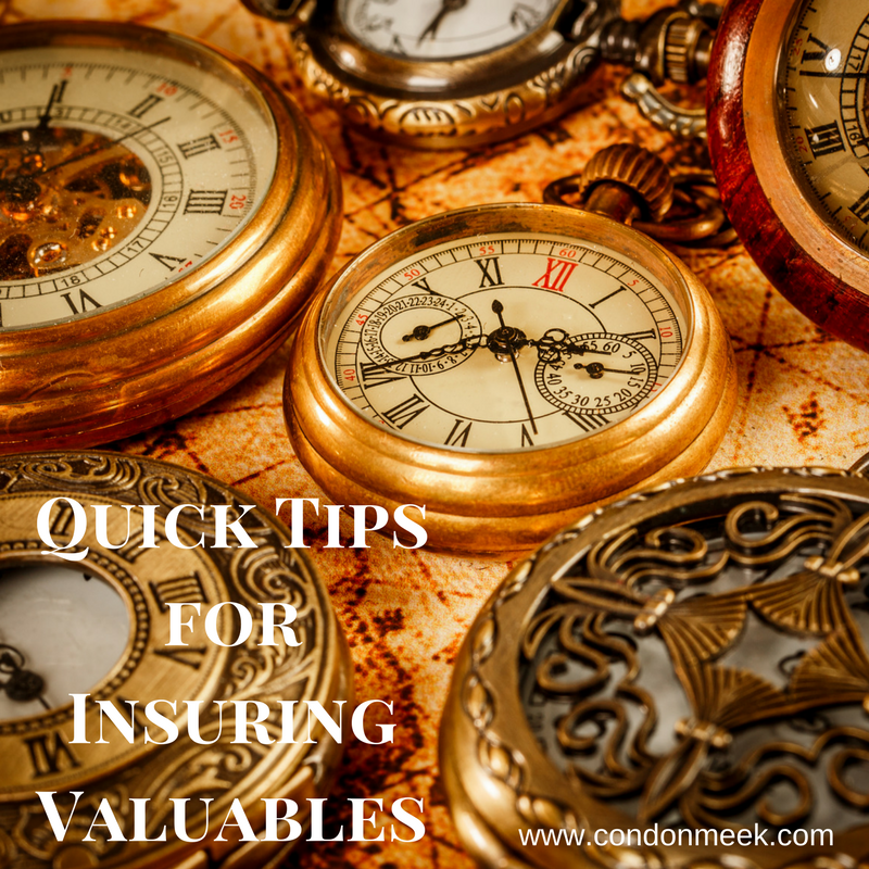 Quick Tips for Insuring Valuables